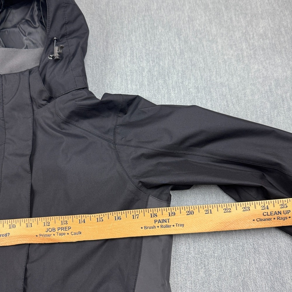 Eddie Bauer Jacket Womens XS Black Weatheredge‎ Windbreaker Hooded Rain Outdoor - Picture 13 of 16